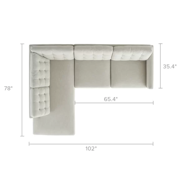 Isaac Bumper Chaise Sectional Sofa - Image 6
