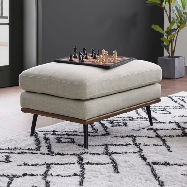 Isaac Bumper Chaise Sectional Sofa with Ottoman - Image 5