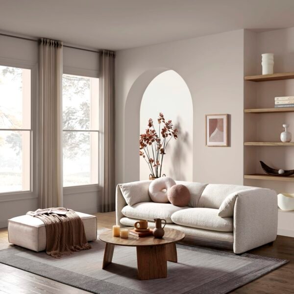 Lucas Performance Bouclé Sofa - Customizable
