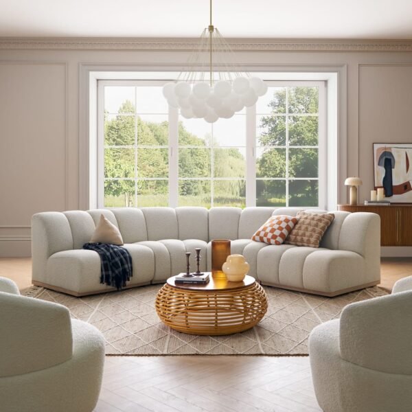 Marlow Performance Bouclé Armless Sofa - Image 10
