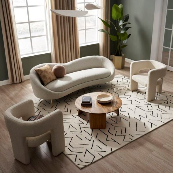 Odette Performance Bouclé Sofa - Customizable - Image 6