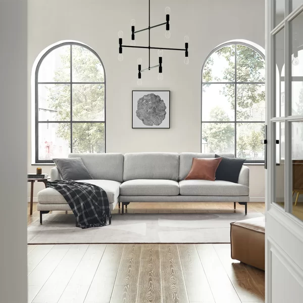 Pebble Chaise Sectional Sofa - Customizable - Image 8