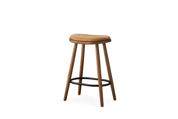 Abel Leather Counter Stool - Image 2