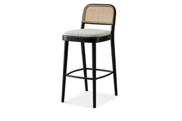 Edith Cane Bar Stool, Black - Image 12