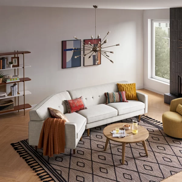 Elias Angled Chaise Sofa - Customizable - Image 6
