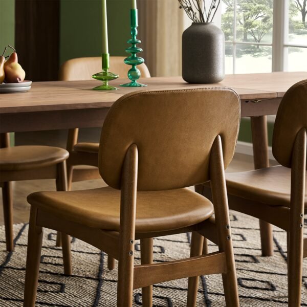 Kelsey Leather Chair, Walnut Stain - Image 6