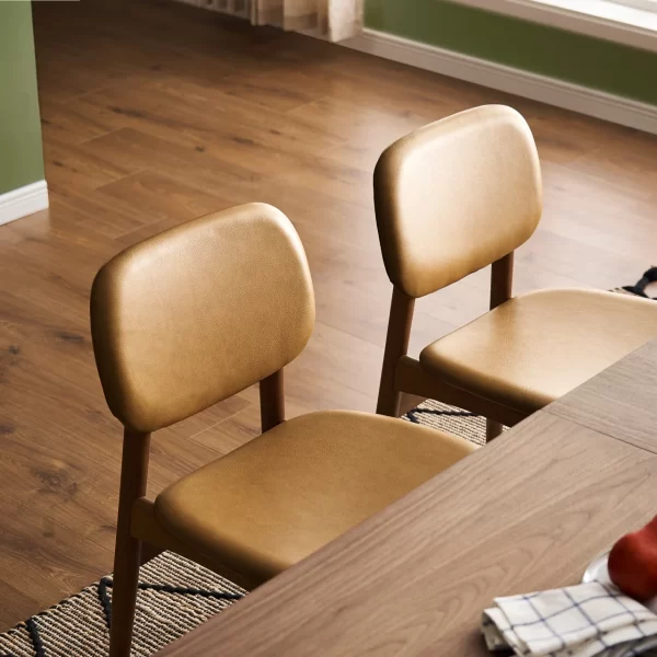 Kelsey Leather Chair, Walnut Stain - Image 7