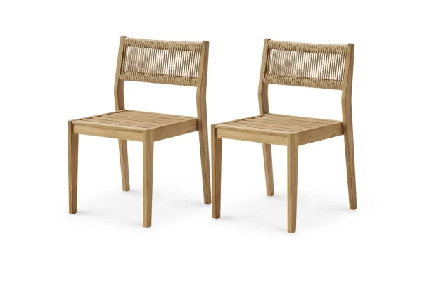 Rio Teak Dining Chair Set - Image 2