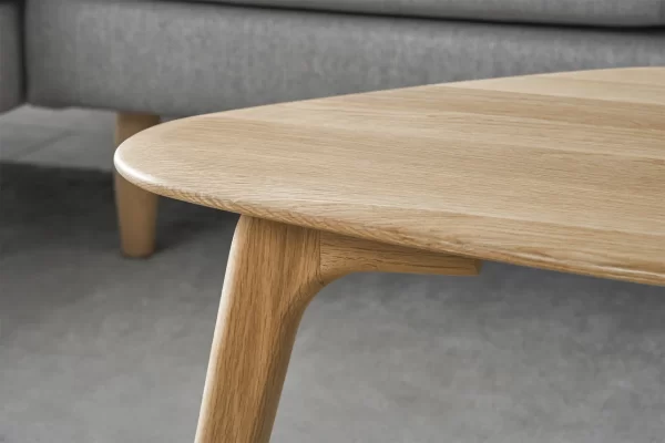 Vincent Modern Coffee Table Set - Oak - Image 3