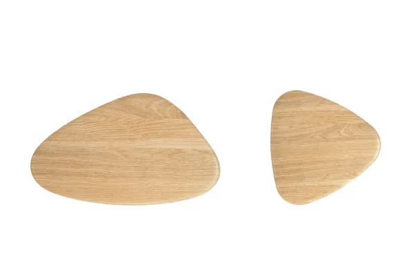 Vincent Modern Coffee Table Set - Oak - Image 6