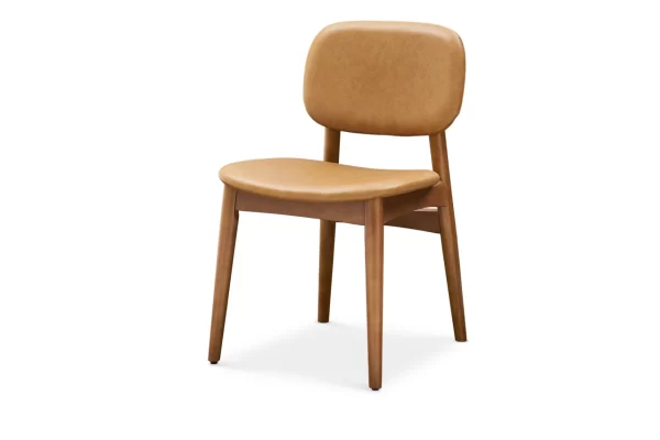Kelsey Leather Chair, Walnut Stain - Image 2