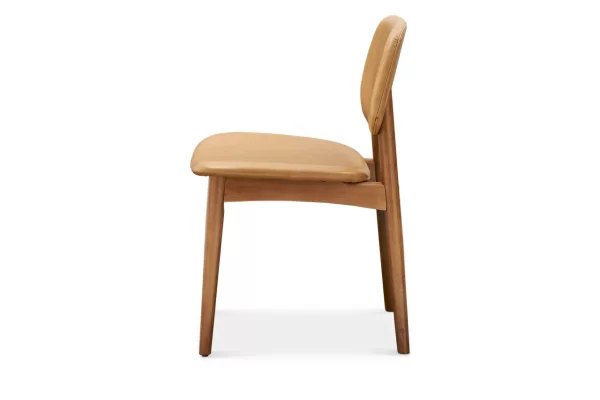 Kelsey Leather Chair, Walnut Stain - Image 5