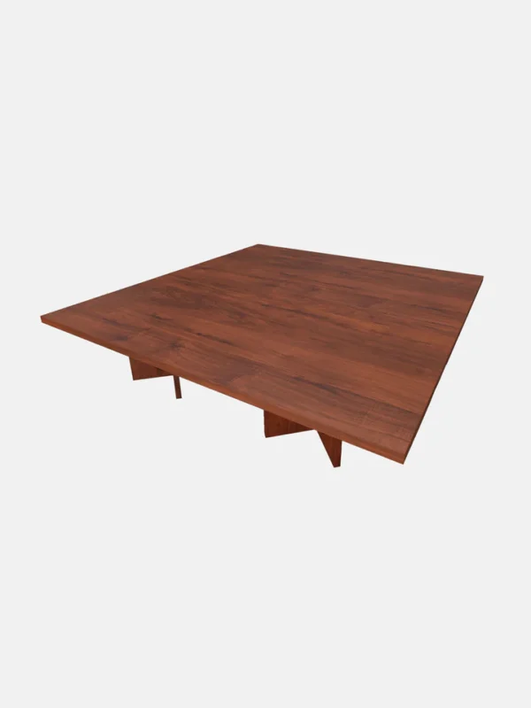 Sculptural Modern Walnut Coffee Table - Image 2