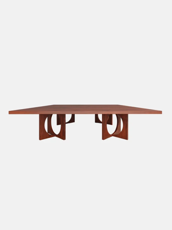 Sculptural Modern Walnut Coffee Table - Image 3