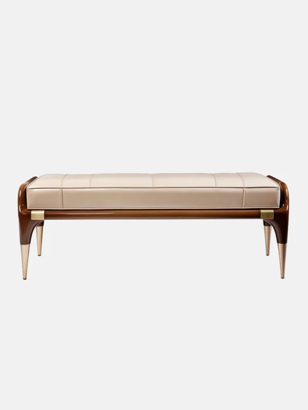 Luxurious Vegan Leather Bed Bench