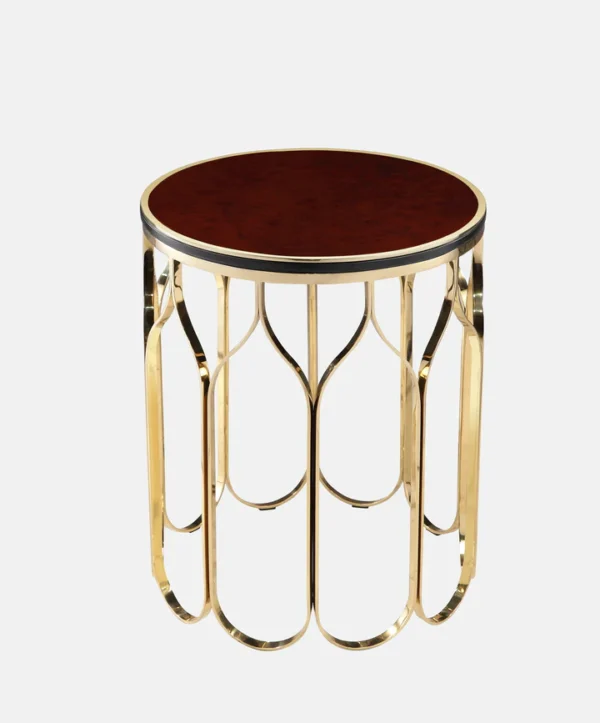 Luxurious Metal Corner Table
