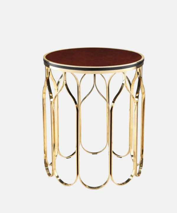 Luxurious Metal Corner Table - Image 2