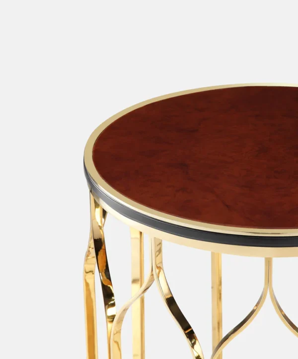 Luxurious Metal Corner Table - Image 3