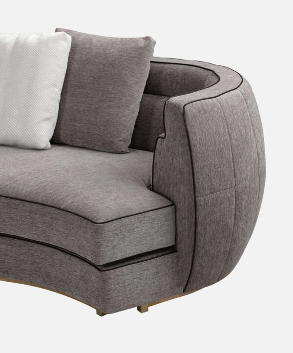 Fabric Curved Sofa - Image 3