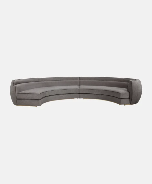 Fabric Curved Sofa - Image 5