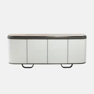 Exquisite White Marble Sideboard