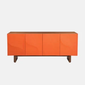 Opulent Neon Orange Sideboard