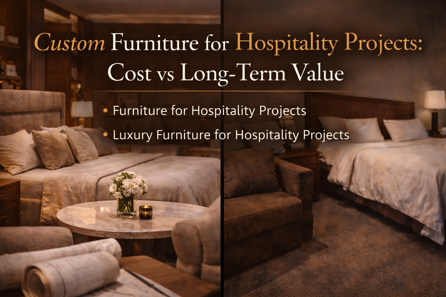 Custom Furniture for Hospitality Projects Cost vs Long-Term Value