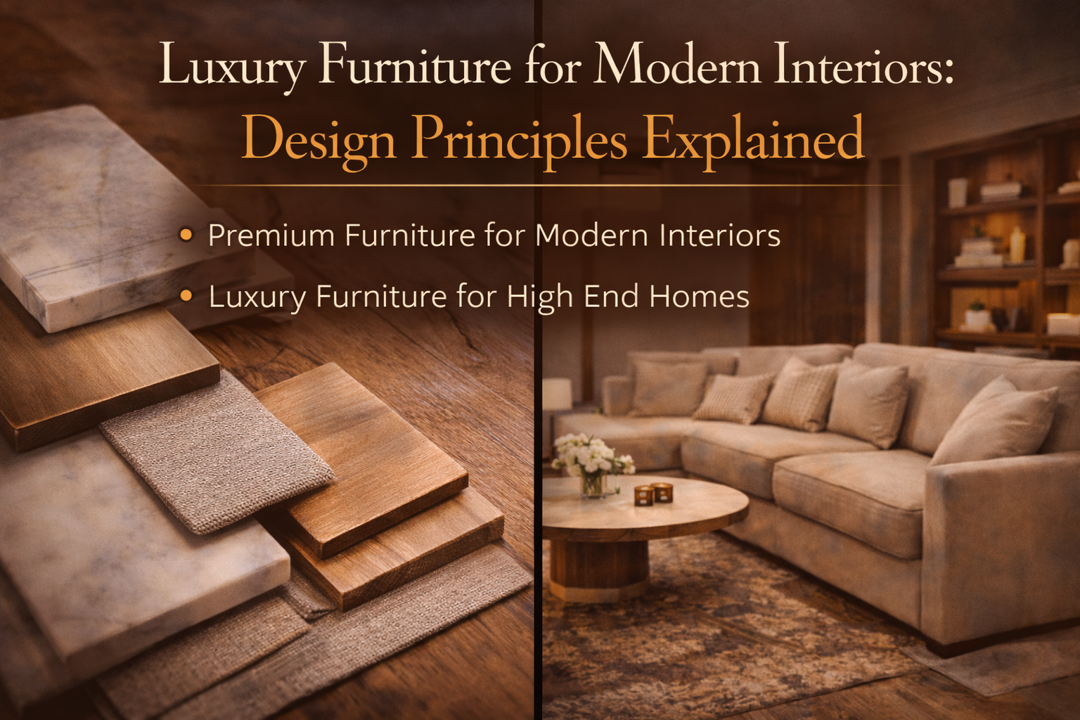 Luxury Furniture for Modern Interiors Design Principles Explained