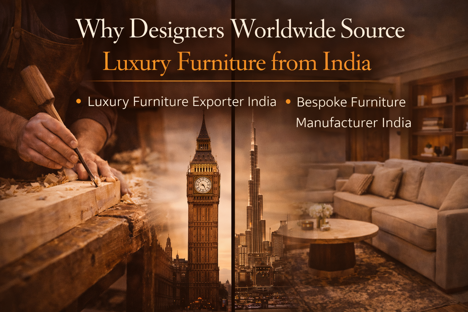 Why Designers Worldwide Source Luxury Furniture from India