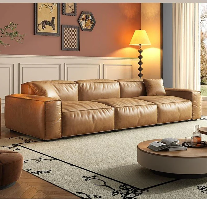 Rencontre moi armchair leather brown