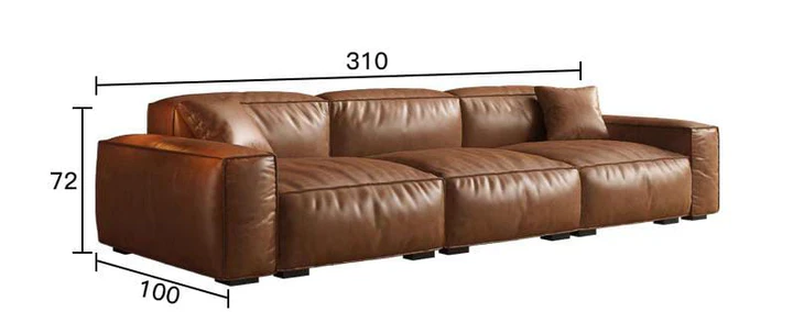 Rencontre moi armchair leather brown - Image 2