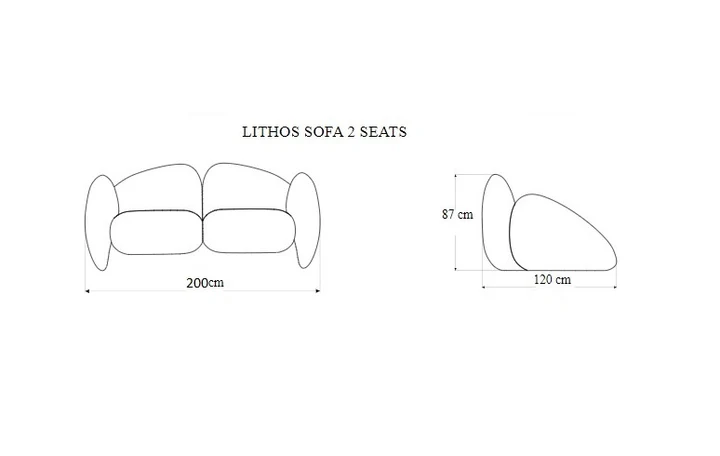 Elegant design double sofa - Image 3