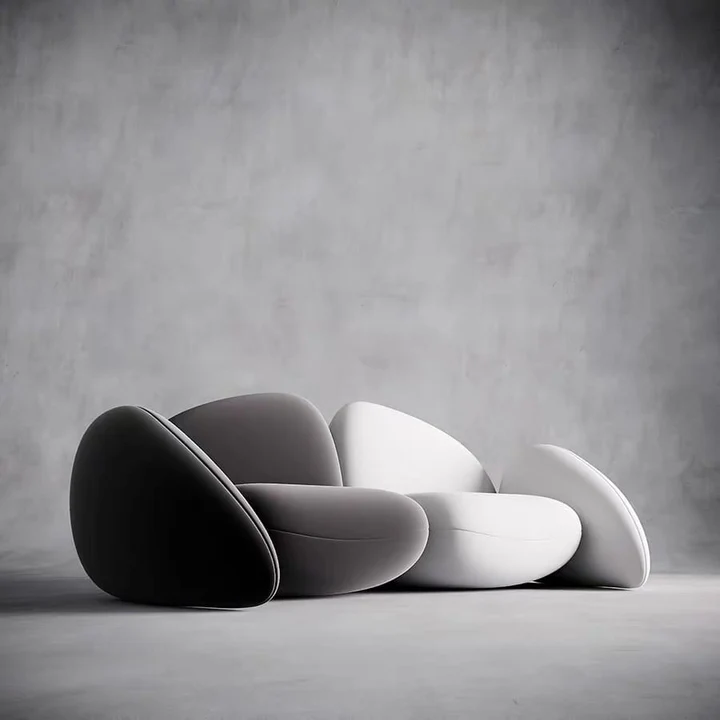 Elegant design double sofa - Image 5