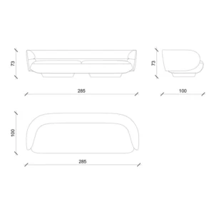 Alternative view of Bloom Modern Sofa Set