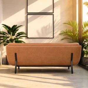 Alternative view of Modernist Leather Sofa