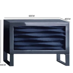 Alternative view of Ebon blue nightstand
