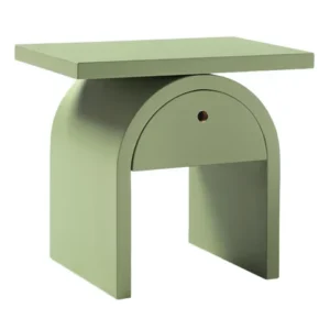 Alternative view of Arcom gray bedside table