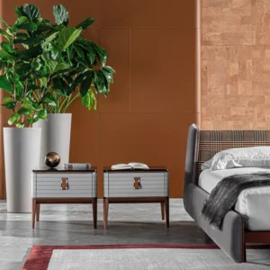 Alternative view of Levanzo gray nightstand