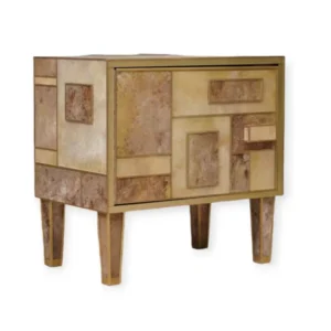 Stone-effect nightstand