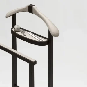 Alternative view of Edoardo brown leather and cashmere valet