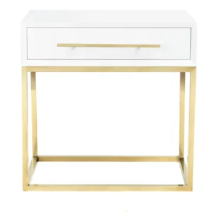 Piero white side table