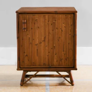 One door bamboo nightstand