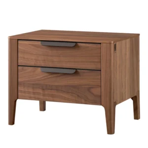 Cannaregio bedside table in canaletto walnut wood
