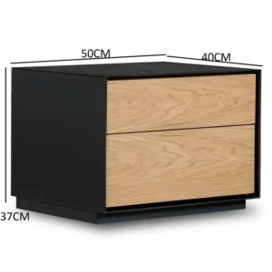 Alternative view of Rialto night durmast nightstand